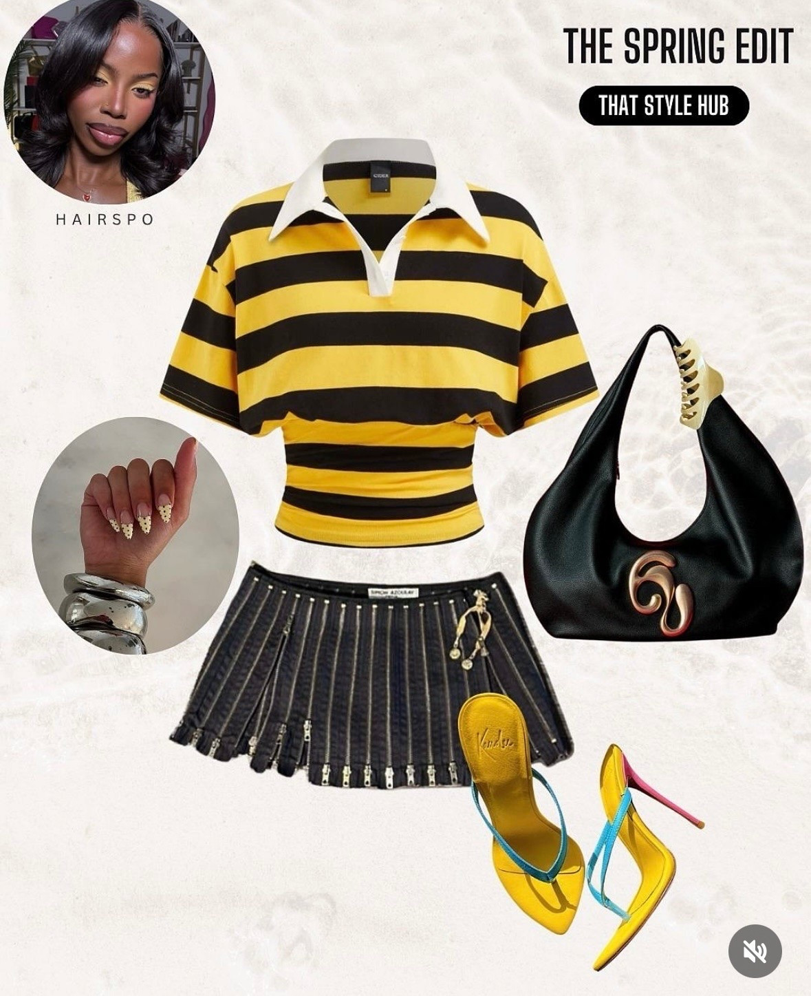 Sprint but make it edgy and fun - Original Zipper mini skirt from Simon Azoulay 💛