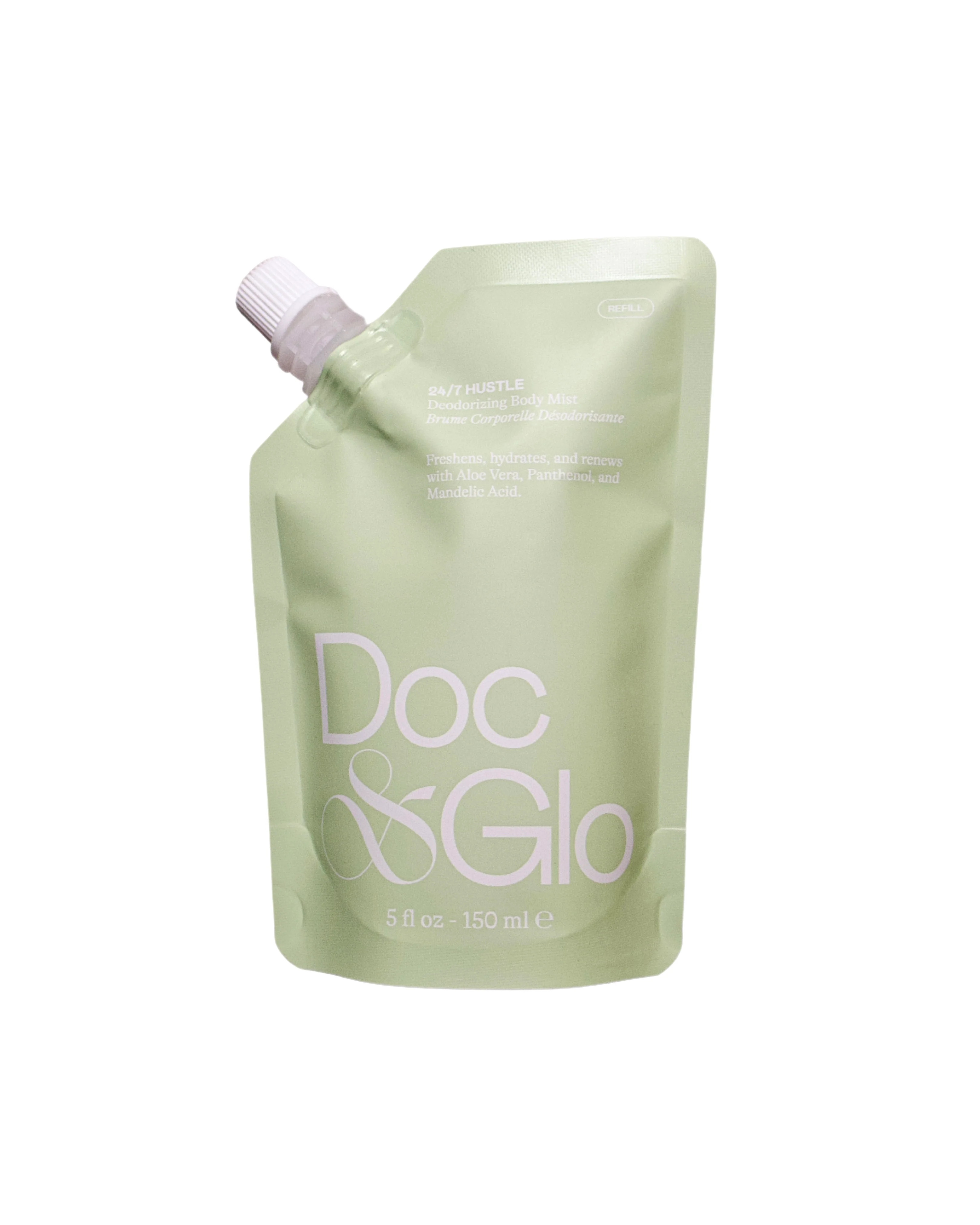 24/7 Hustle Deodorizing Body Mist – Refill Pouch | Doc & Glo
