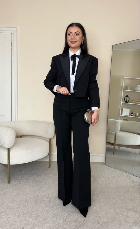 BLACK TIE GALA OUTFIT. The tuxedo, a great alternative to a dress.
Shirt is from Mango, wearing size S. Blazer is from Ralph Lauren, I’ve had it for years and it’s out to stock so I’ve linked similar. Trousers are from Reiss, wearing size UK10 R. 

#LTKeurope #LTKstyletip #LTKGala