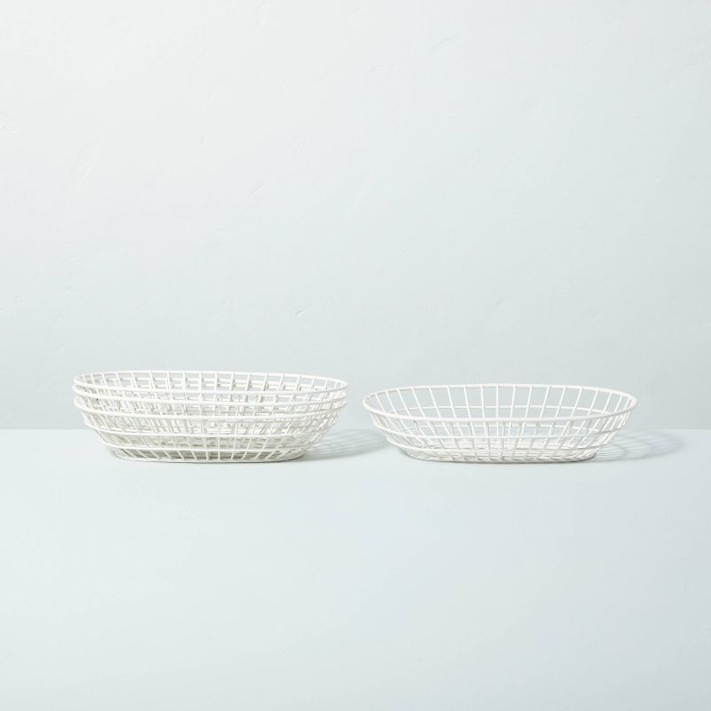 Wire BBQ Serve Basket Cream - Hearth & Hand™ with Magnolia | Target