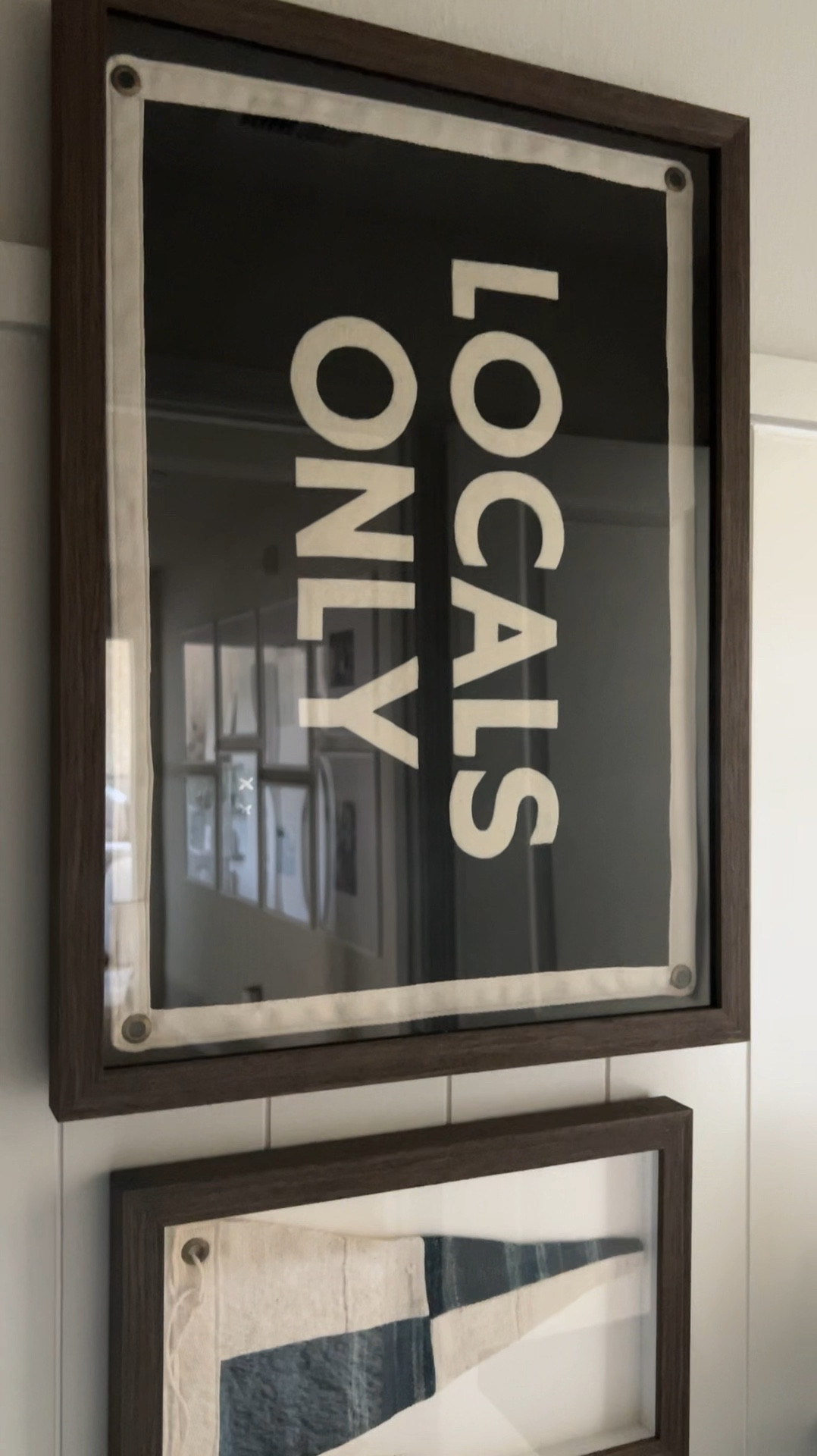 DIY beach banner and nautical flag.

I used leftover fabric scraps for the black part of the Locals Only banner and for the blue/white flag.

Placed them in shadow boxes from Custom Picture Frames.



#LTKHome