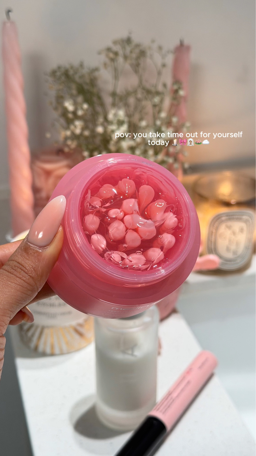 POV: You Take Time Out For Yourself Today 🕯️🎀🧖🏽‍♀️🪷☁️ 

#LTKmorningroutine #LTKselfcare #LTKBeauty