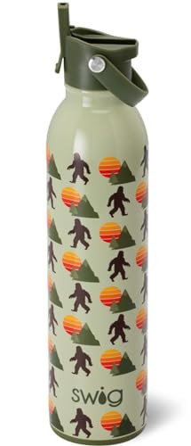 Swig Life 26oz Insulated Water Bottle, Travel Water Bottle with Straw and Lid, Cup Holder Friendly, Stainless Steel (Wild Thing) | Amazon (US)