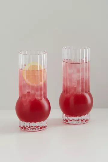 Deco Highball Glass - Set Of 2 | Urban Outfitters (US and RoW)