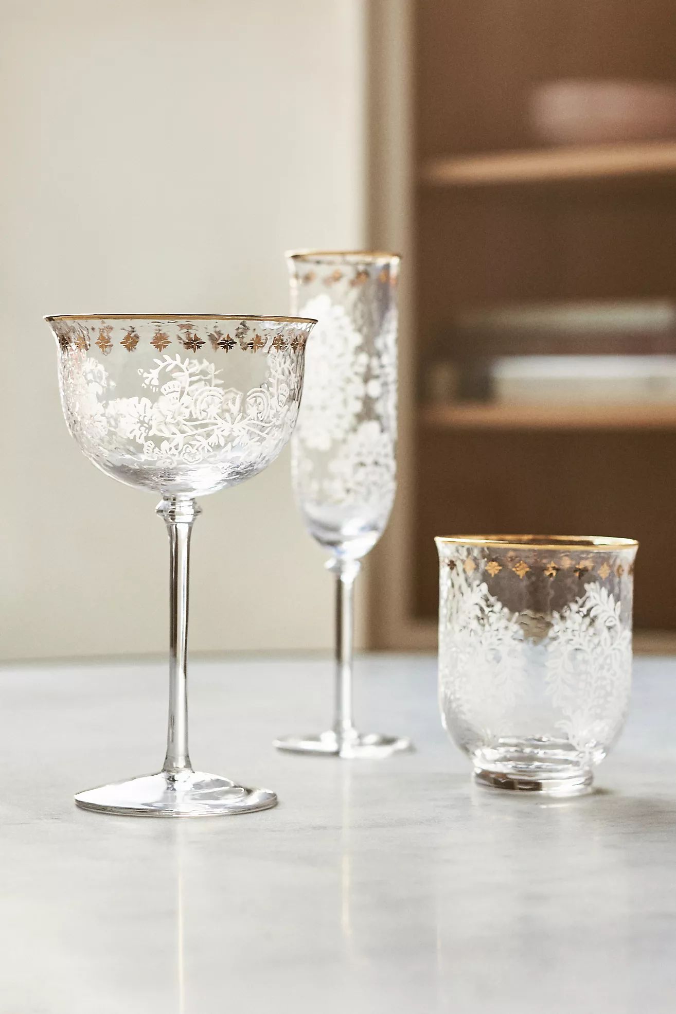 Sinna Stemless Wine Glasses, Set of 4 | Anthropologie (US)