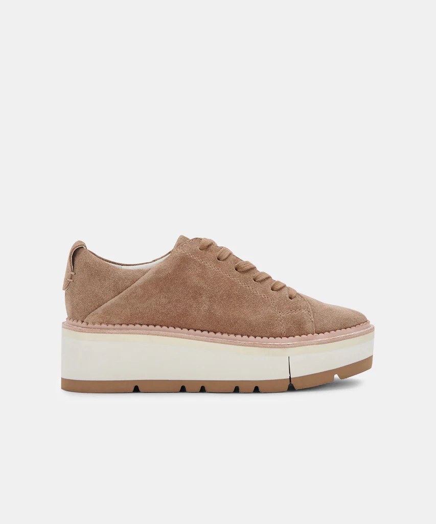 TOYAH SNEAKERS TRUFFLE SUEDE | DolceVita.com