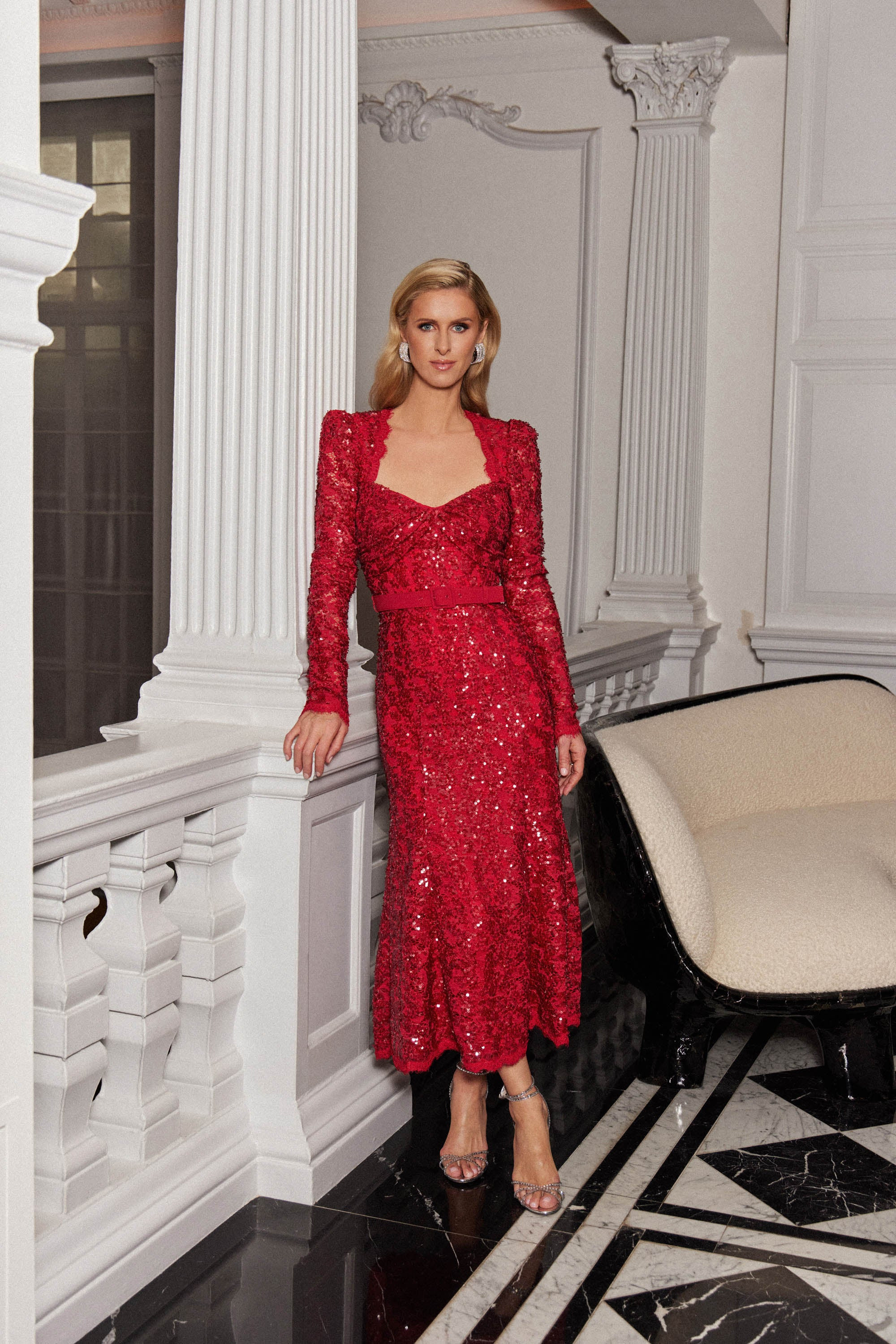 Rebecca Vallance - Leyla Long Sleeve Midi Dress | Rebecca Vallance (Global)