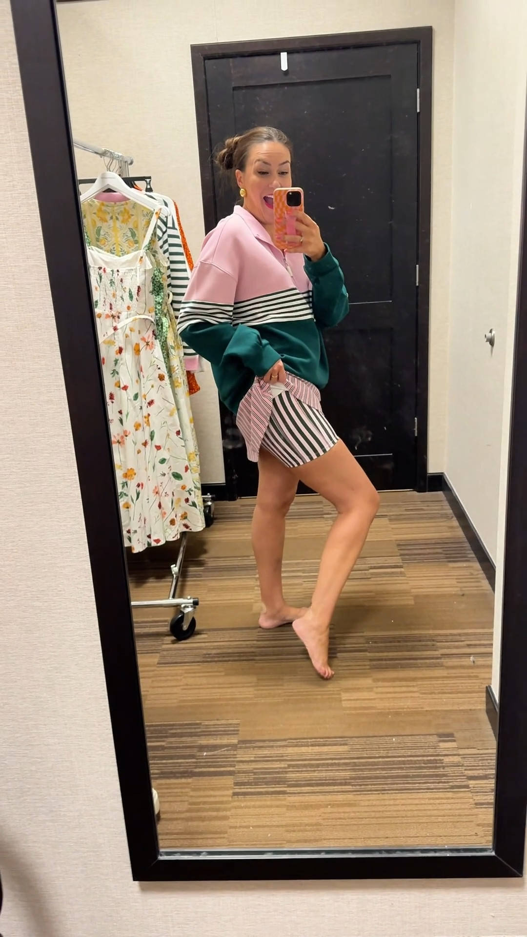 Pink + green is one of my all time favorite color combinations 🍉 Green is super on trend this spring! I love how elevated this athlesure is - perfect for pickleball or everyday wear 

#LTKFitness #LTKStyleTip #LTKSeasonal