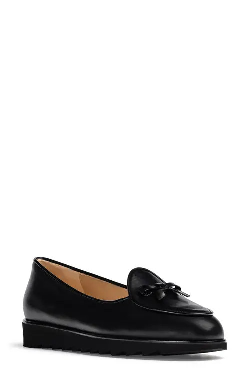 Jon Josef Belgian Platform Loafer in Black Calf at Nordstrom, Size 6 | Nordstrom