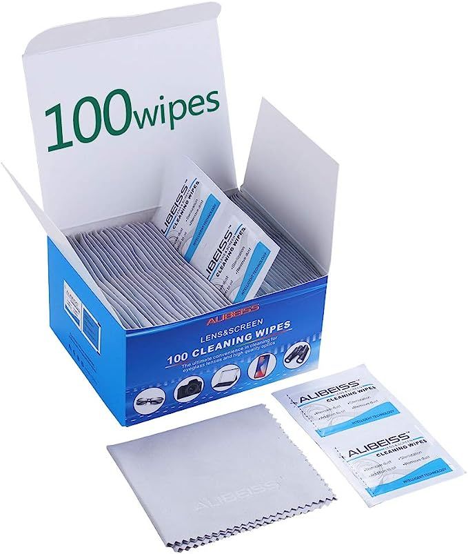 Pre-Moistened Lens Wipes ALIBEISS Screen Wipes for Glasses, Camera,Tablets, Smartphone, Screens a... | Amazon (US)