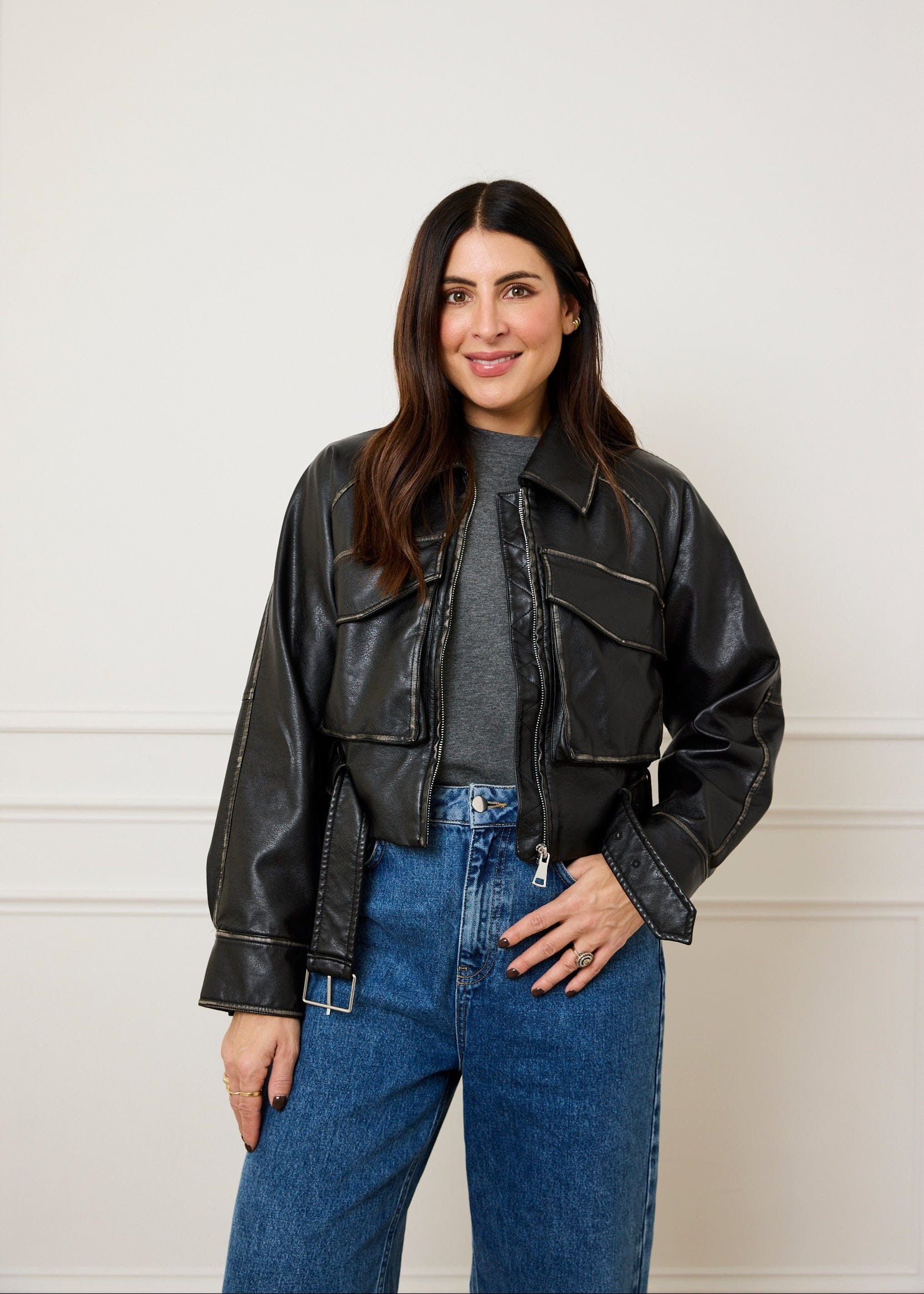 UTILITY BOXY JACKET - BLACK | WAT The Brand