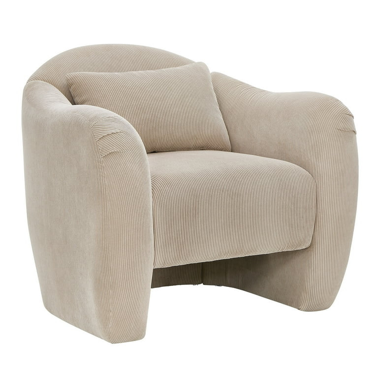 Beautiful Barrymore Teddy Accent Chair by Drew Barrymore, Fawn Cord | Walmart (US)