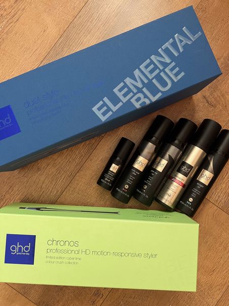 GHD Limited Edition Elemental Blue Duet Styler and Lime Green Chronos and Hair Professional Products

#LTKGiftGuide #LTKeurope #LTKbeauty