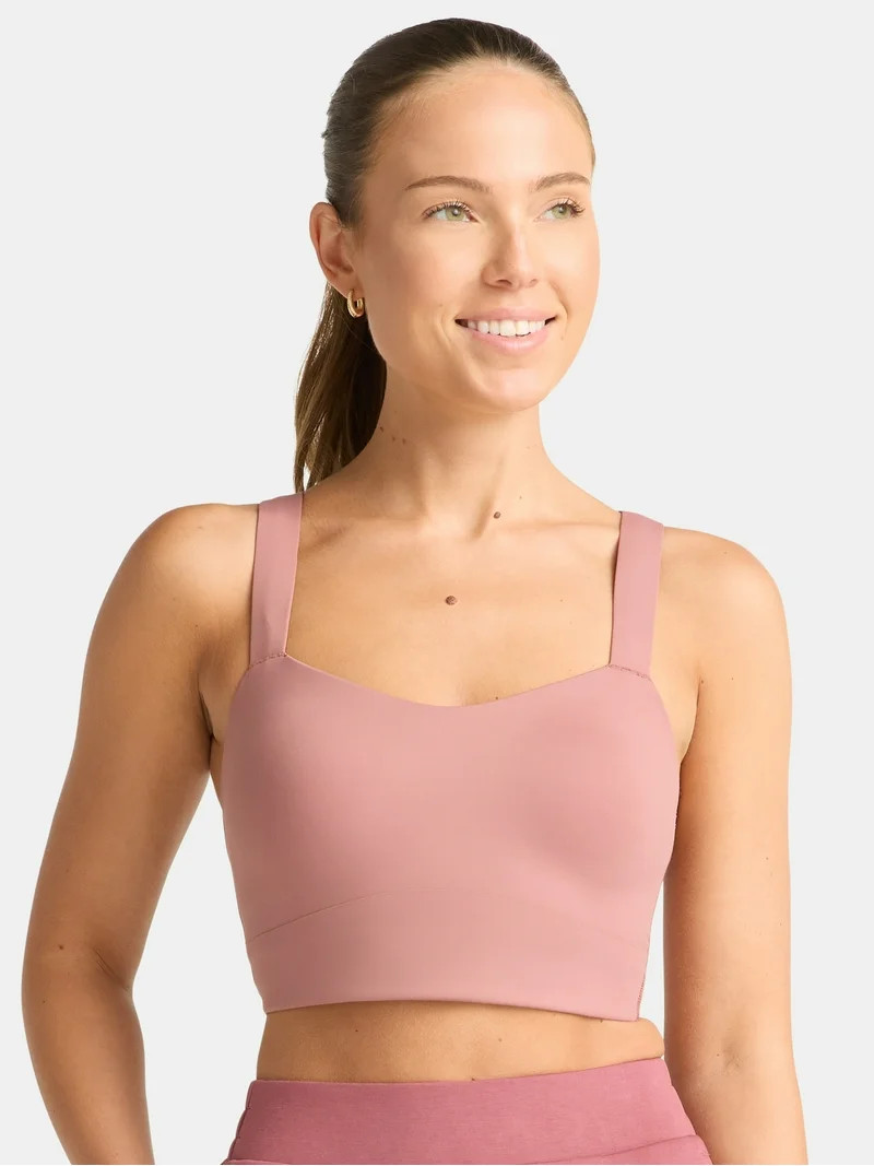Avia Women's Low Impact Longline Strappy Back Sports Bra, Sizes XS-XXXL | Walmart (US)