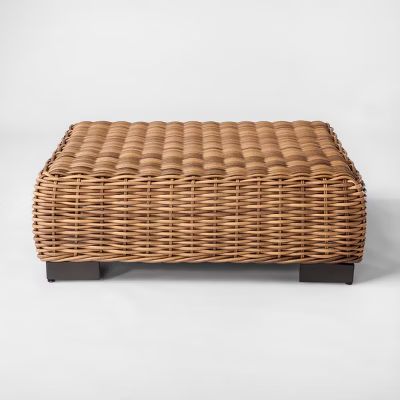 Eldridge Wicker Square Patio Coffee Table - Brown - Smith & Hawken™ | Target