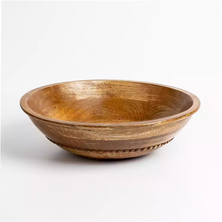 Natural Mango Wood Decorative Bowl | Kirkland's Home