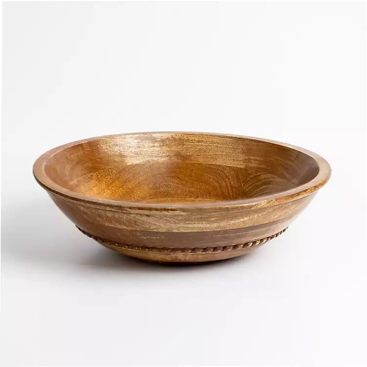 Natural Mango Wood Decorative Bowl | Kirkland's Home
