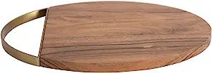 Bloomingville Oval Acacia Wood Cheese and Cutting Board, 14" L x 10" W x 1" H, Natural | Amazon (US)