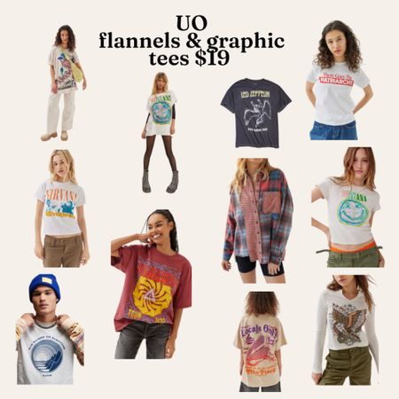 Urban Outfitters graphic tees & flannels $19 no code needed 

#LTKsalealert #LTKFind #LTKU
