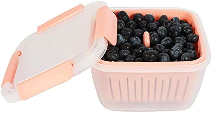 Shopwithgreen Berry Keeper Box with Strainer for Fridge, Keep Berry Fresh for 15 Days, Refrigerat... | Amazon (US)