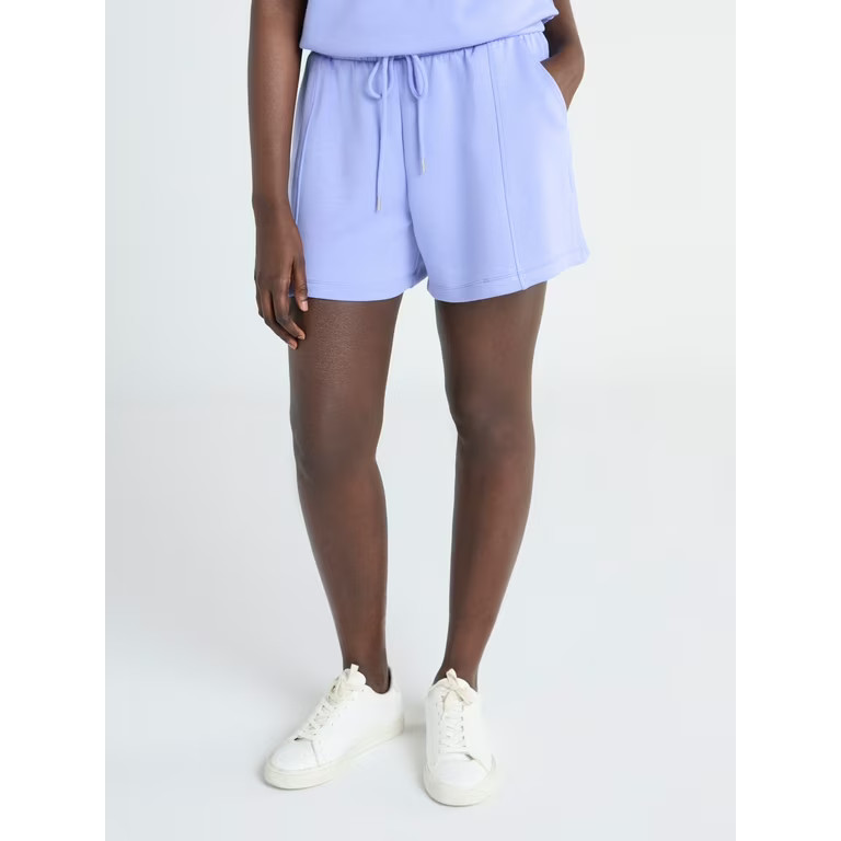 Scoop Women's and Women’s Plus Ultimate ScubaKnit Seamed Shorts, Sizes XS-4X | Walmart (US)