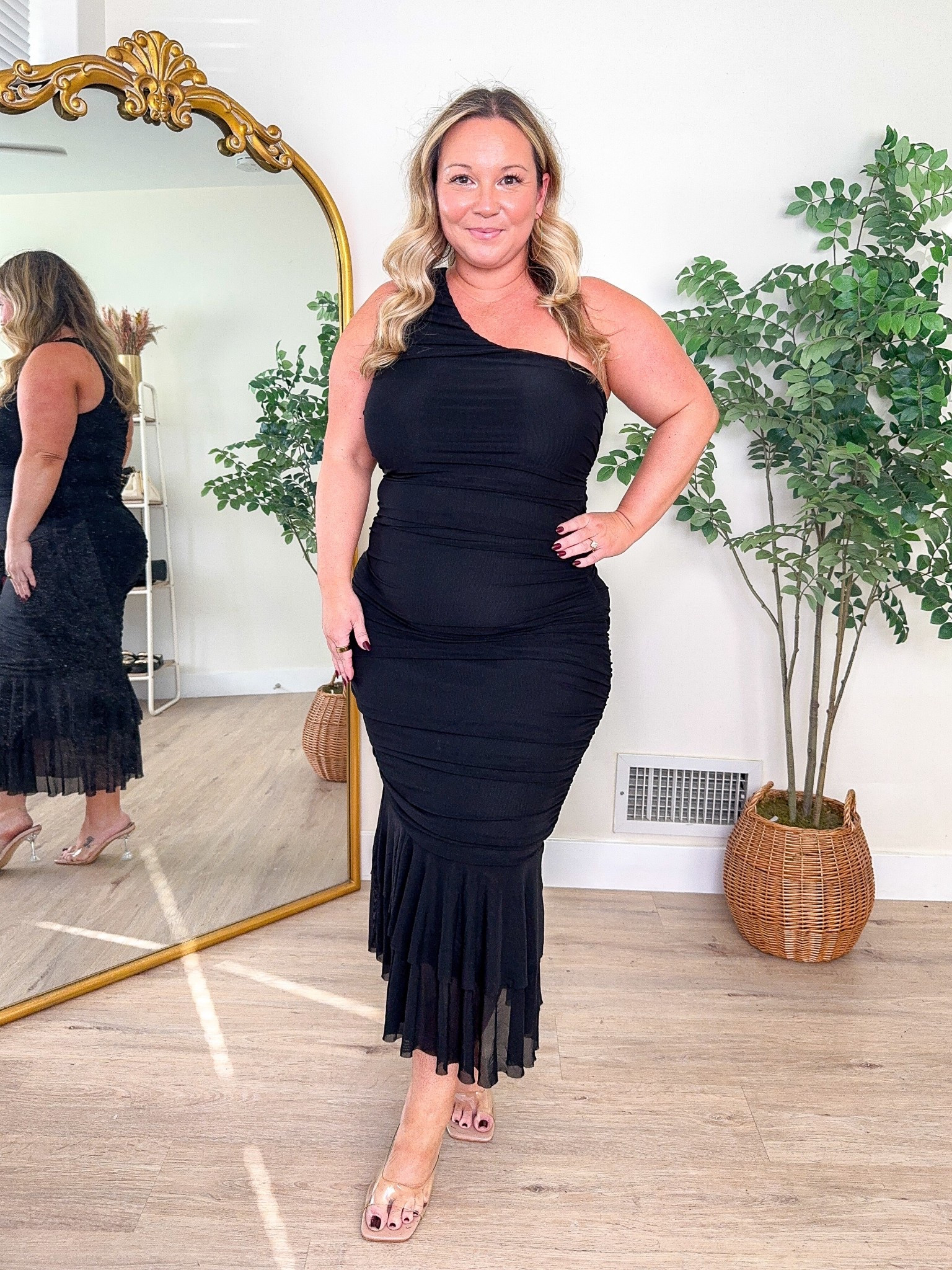 Amazon fall wedding guest dress 
Size XL
Super soft stretchy mesh material 

Wedding guest dress, Amazon prime, Amazon prime big deal days, fall dress, fall style, midsize style

#LTKSeasonal #LTKOver40 #LTKMidsize