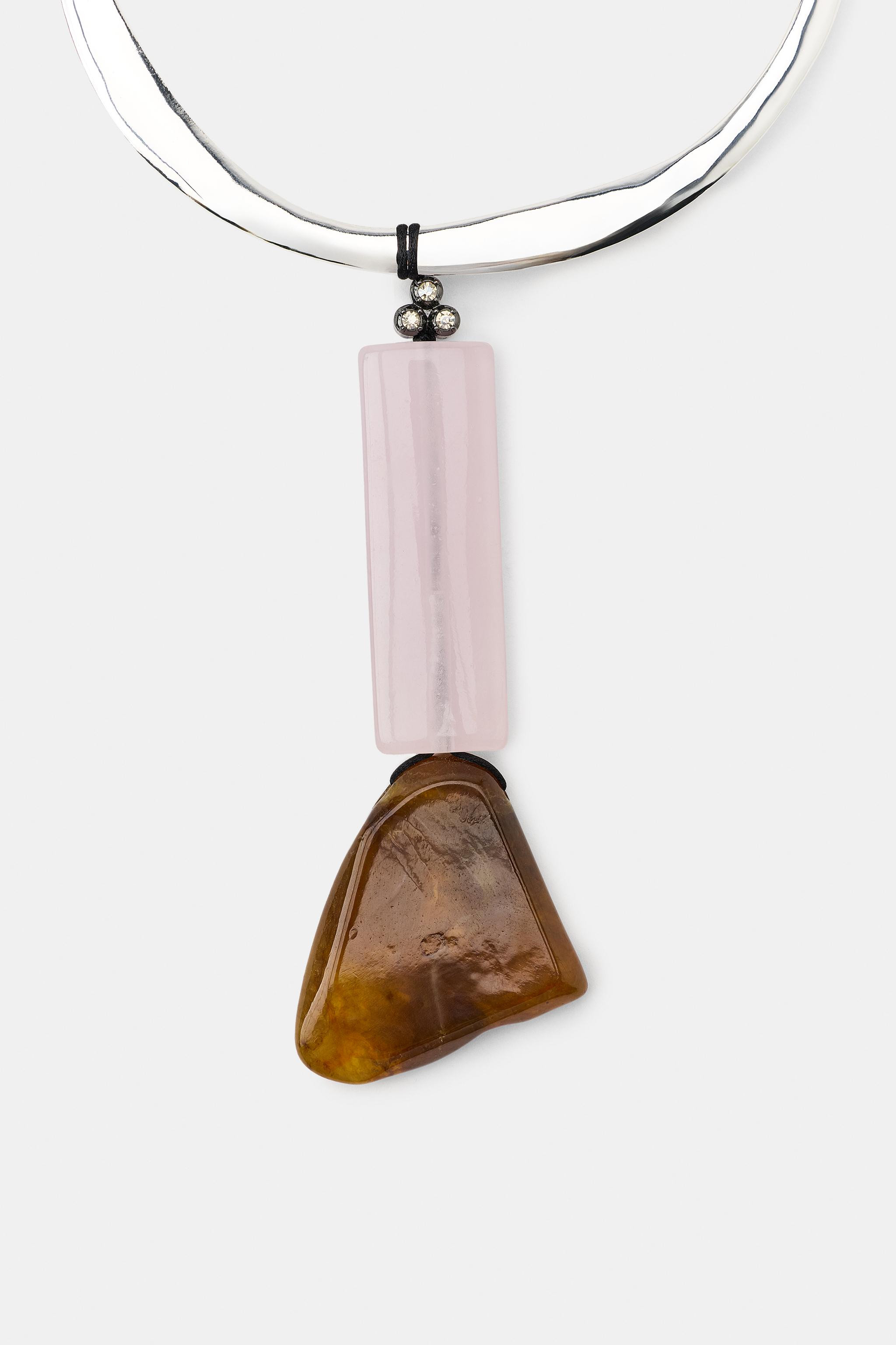 RESIN STONE CHOKER | Zara US