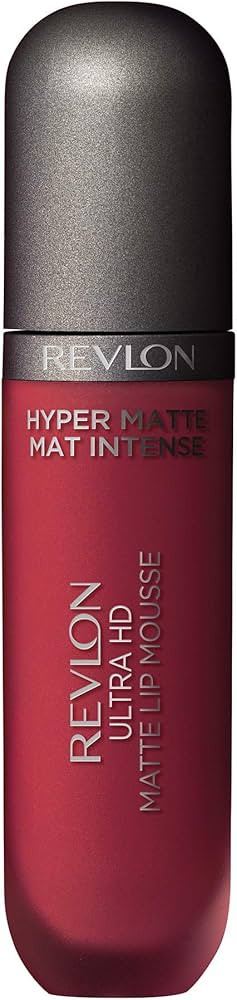 Revlon Ultra HD Lip Mousse Hyper Matte, Longwearing Creamy Liquid Lipstick in Red / Coral, Red Ho... | Amazon (UK)