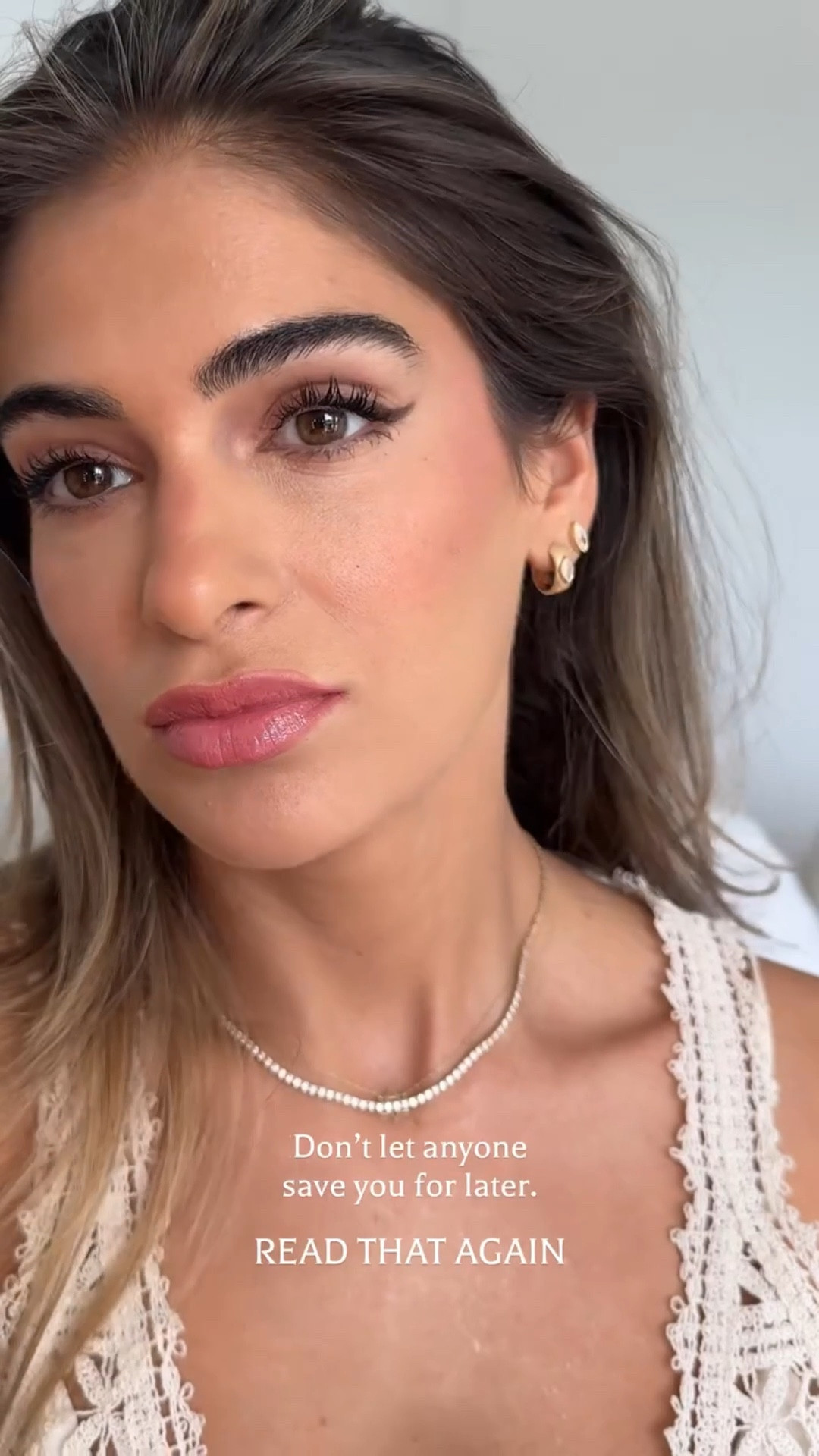 Don’t let anyone save you for later. READ THAT AGAIN. Sharing my beauty routine things I’ve definitely done  before within dating. Making excuses for a guy that says he’s unavailable but leaving the door open for him in my mind for if/when he comes back. I do believe that timing is everything but never leave the door open for someone who isn’t showing up for you or is “trying to save you for later when they’re mentally more available.” 

#LTKWatchNow #LTKBeauty