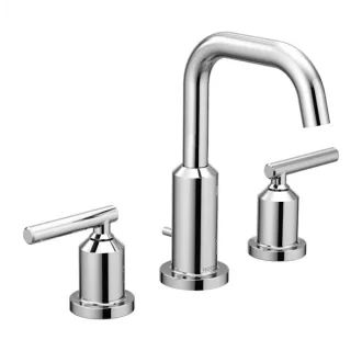 Moen Gibson Widespread Bathroom Sink Faucet - Includes Pop-Up Drain Trim, Less Rough InModel:T614... | Build.com, Inc.