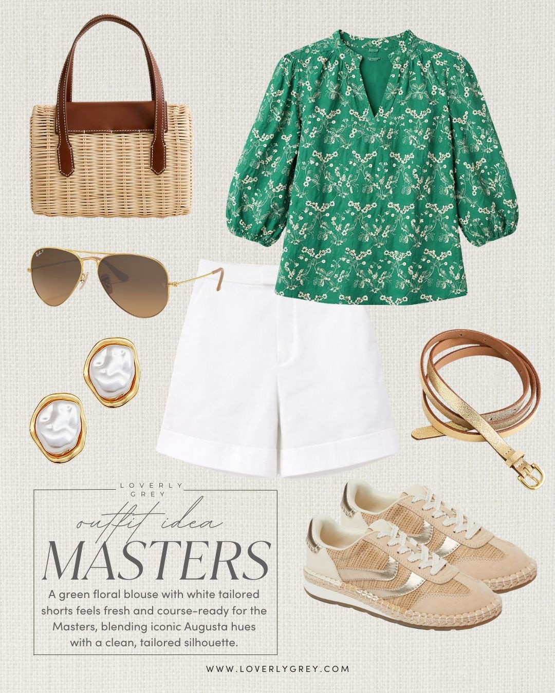 This Master’s look is so comfy & chic! 

Loverly Grey, Master’s outfit ideas, golf tournament outfit ideas, green floral blouse, white tailored shorts

#LTKootd #LTKSeasonal