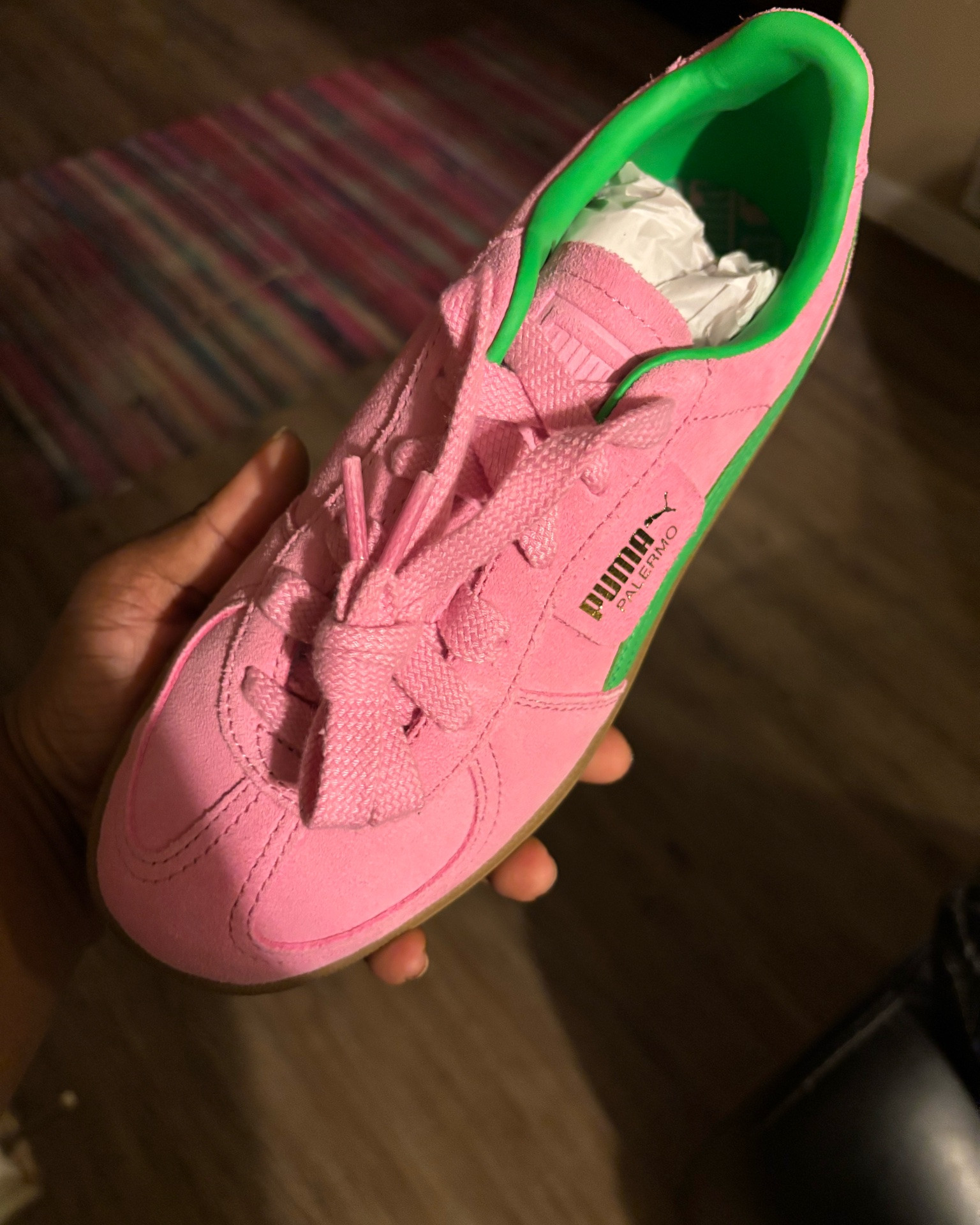 Puma Palermo Pink & Green

#LTKPlusSize #LTKMidsize #LTKOver40
