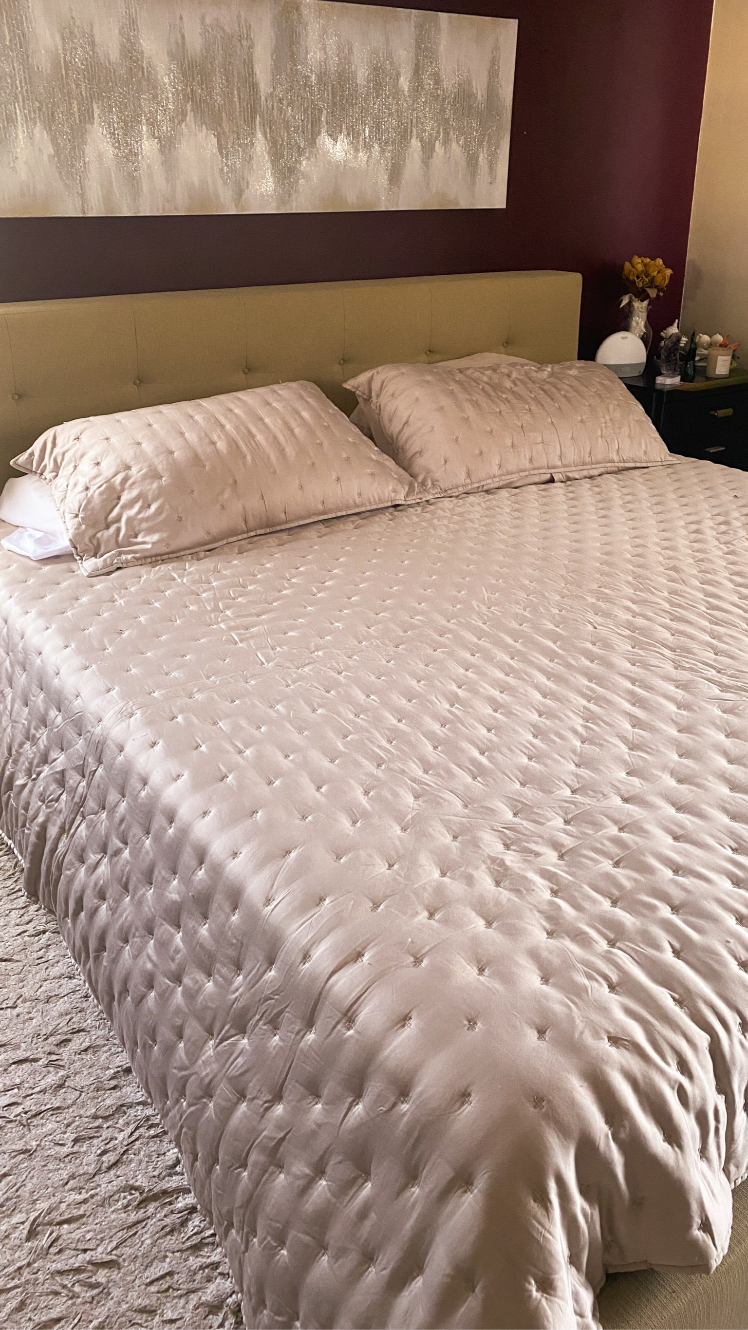 Bedding. Bedroom. Comforter. Duvet. Bedroom glow up. 

I love this adorable bedding set from quince. It’s gorgeous and looks high end without a designer price. It’s so soft and luxurious. The sheets are like silk!  This is the champagne color quilted bamboo set. Highly recommend  

#LTKHoliday #LTKSeasonal #LTKHome