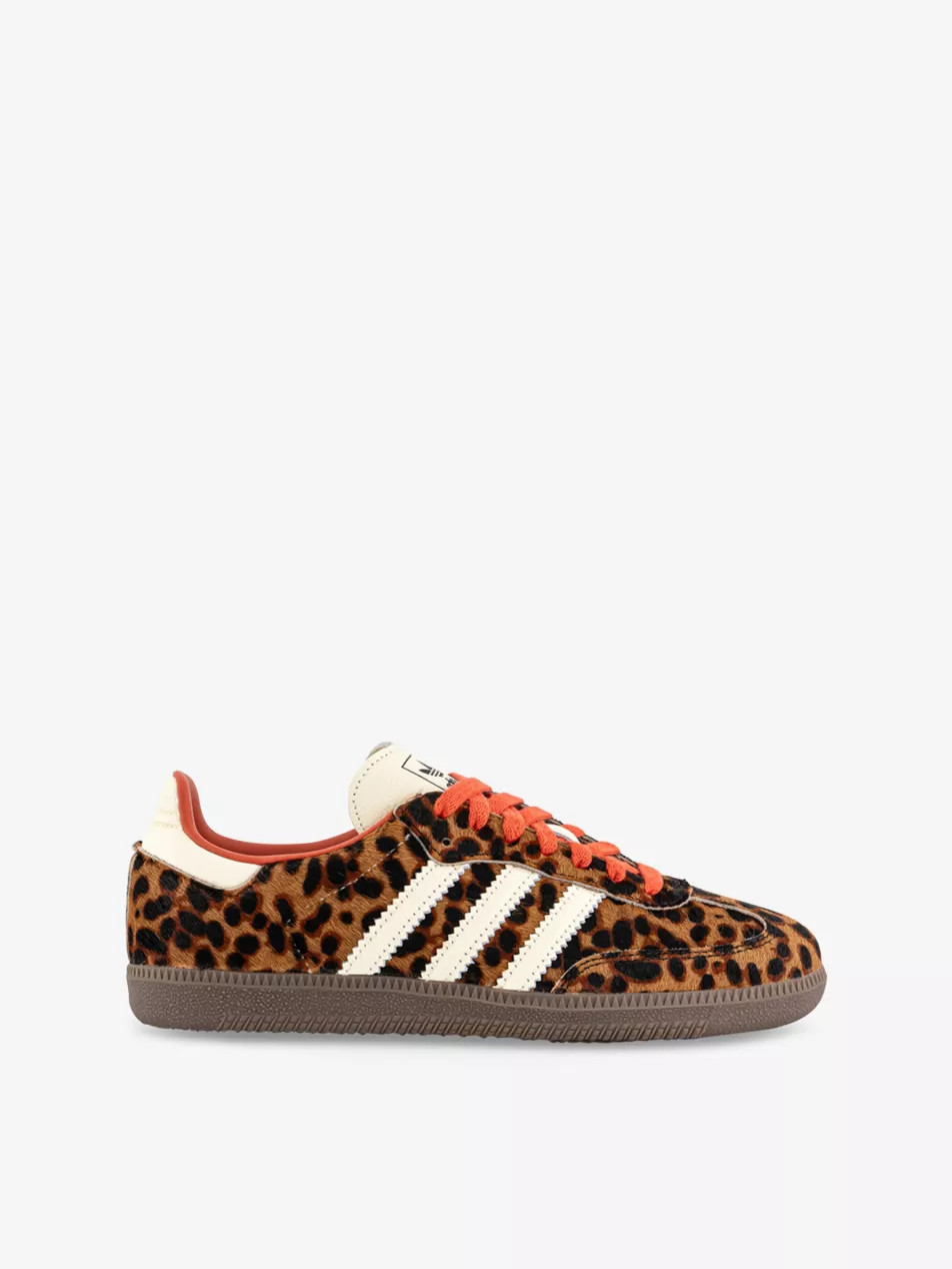 Samba OG Leopard-Print Leather Low-Top Trainers | Selfridges