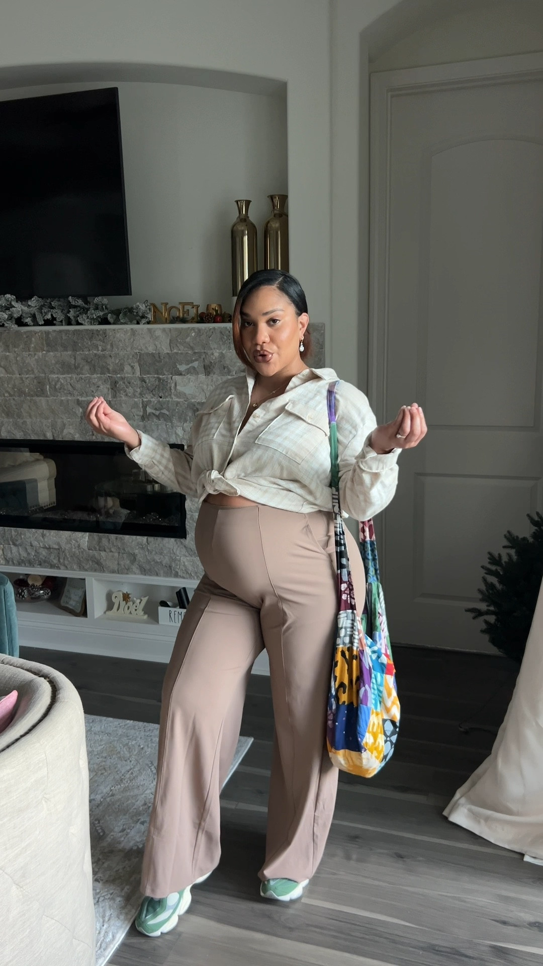 Third trimester cozy bump fit from Old Navy ✨ I’m wearing a size large in top & bottoms 

#LTKsalealert #LTKstyletip #LTKbump