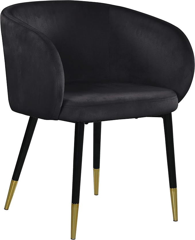 Meridian Furniture Louise Collection Modern | Contemporary Velvet Upholstered Dining Chair with G... | Amazon (US)
