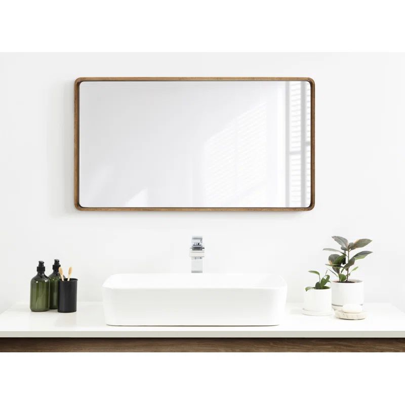 Sherman Wood Rectangle Wall Mirror | Wayfair North America