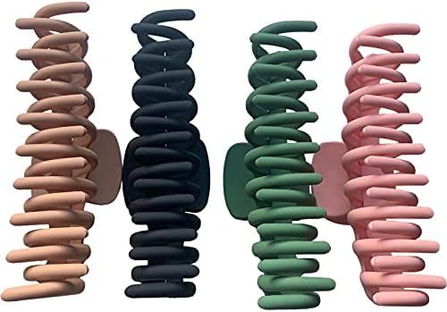 AiPretty Hair Clips, Fashion Big Hair Claw Clips, 4.33 Inch Nonslip Large Claw Hair Clips for Wom... | Amazon (US)
