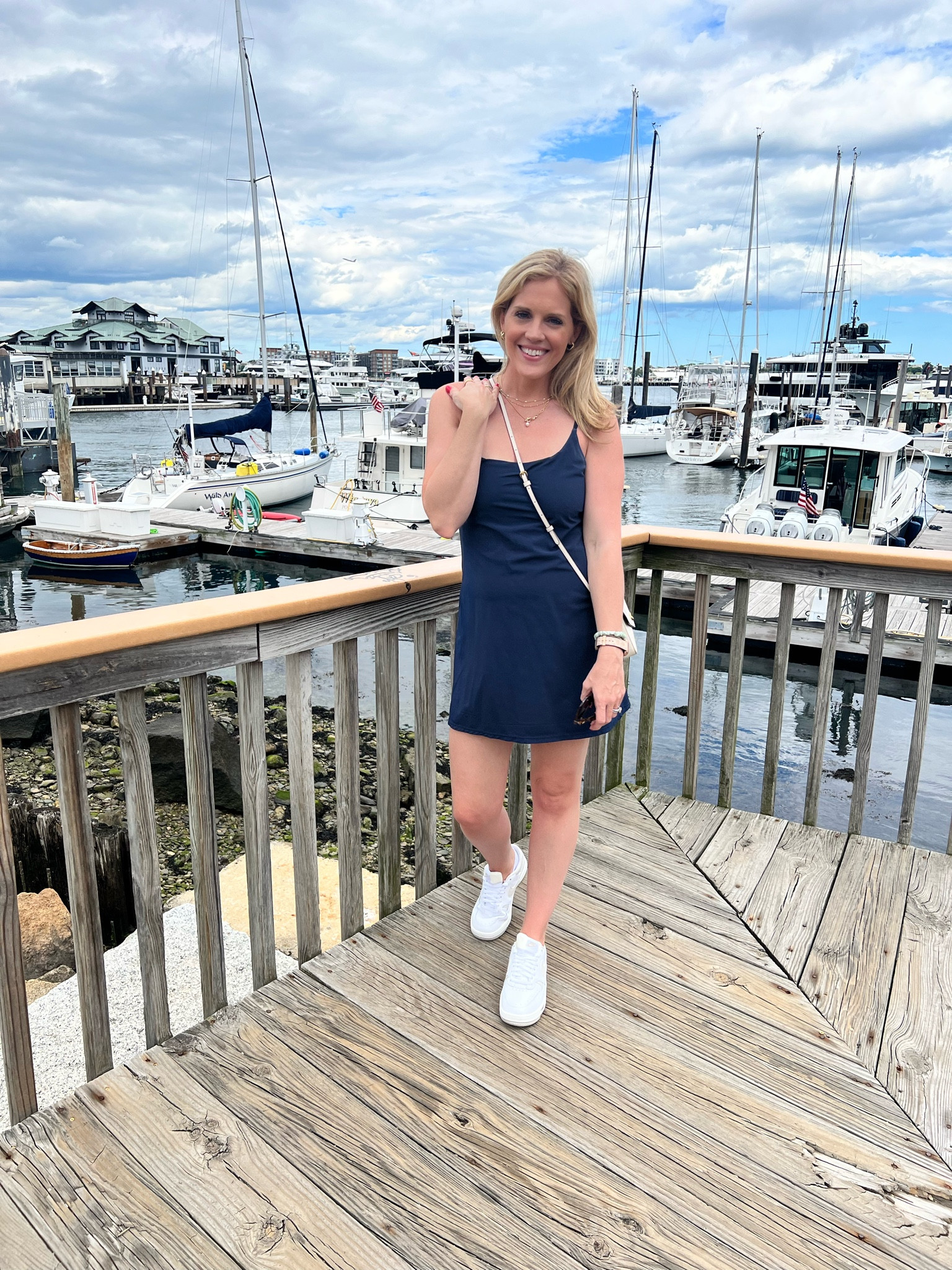 Summer dress 
Causal dress 
Navy dress 
Traveler dress 
Abercrombie dress 
White gamma Nike sneakers 
White sneakers 
Nike shoes 
Coach bag 
Coach crossbody bag 

#LTKSaleAlert #LTKSeasonal #LTKFindsUnder50