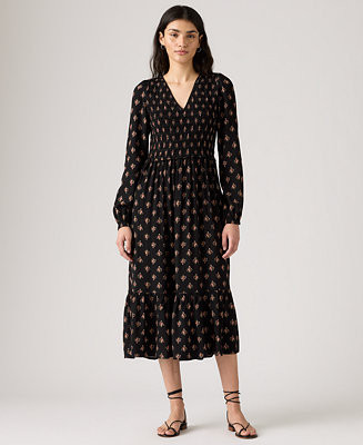 Women's Esme Long Sleeve Midi Dress | Macy's