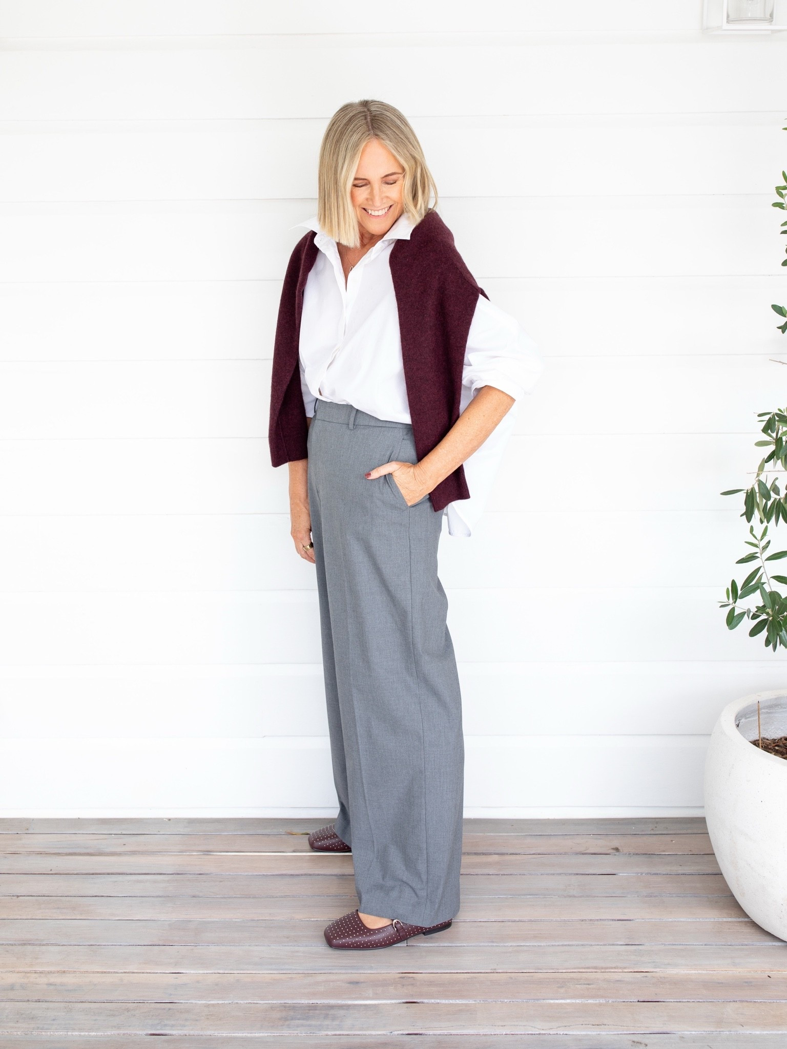 Pants (size L)
Knit (size L)

Shirt: IDA+S (code NIKKI10)
Shoes: FRANKIE4 Hepburn (code NIKKI20)

#LTKaustralia #LTKmidsize #LTKover50style