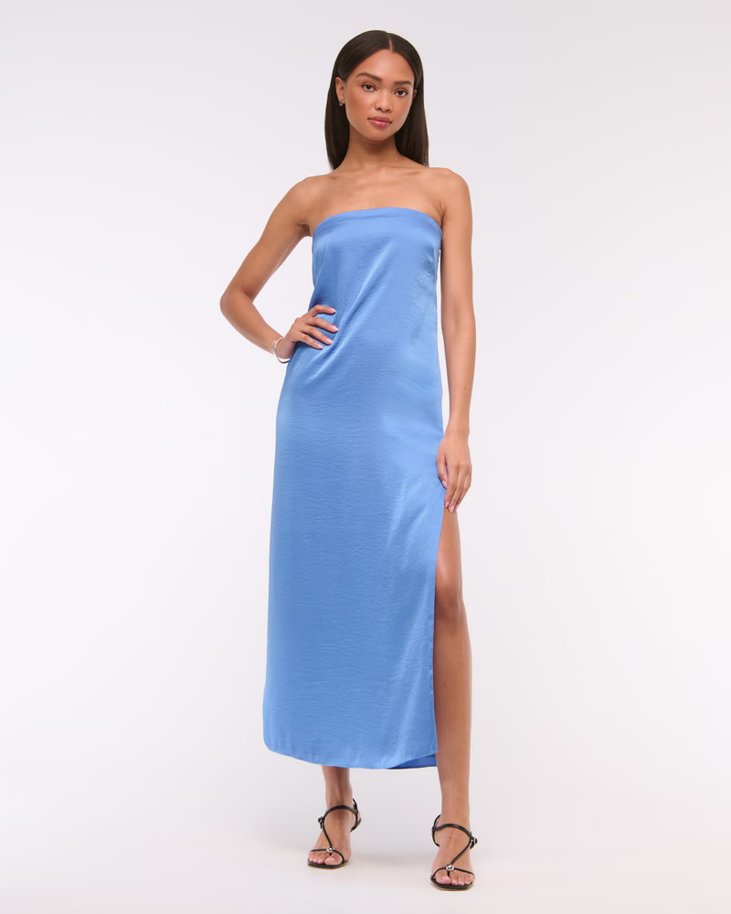 The A&F Julia Strapless Slip Maxi Dress | Abercrombie & Fitch (US)
