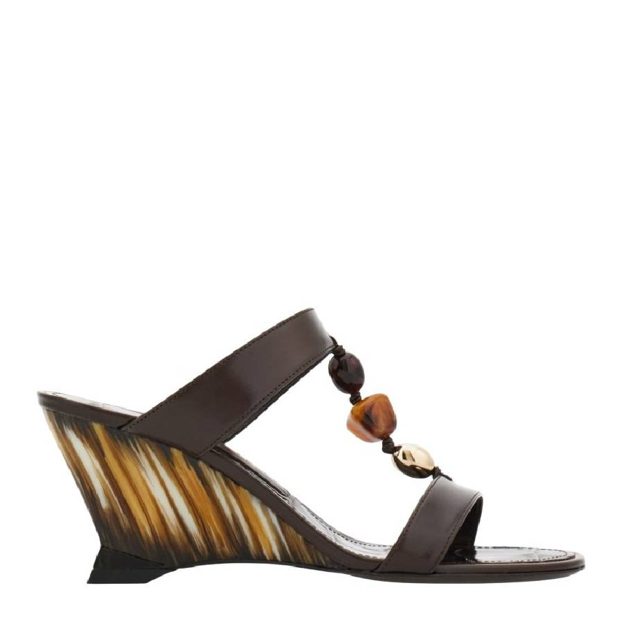Beaded Strap Wedge Sandals, Size 8.5 C | Jomashop.com & JomaDeals.com
