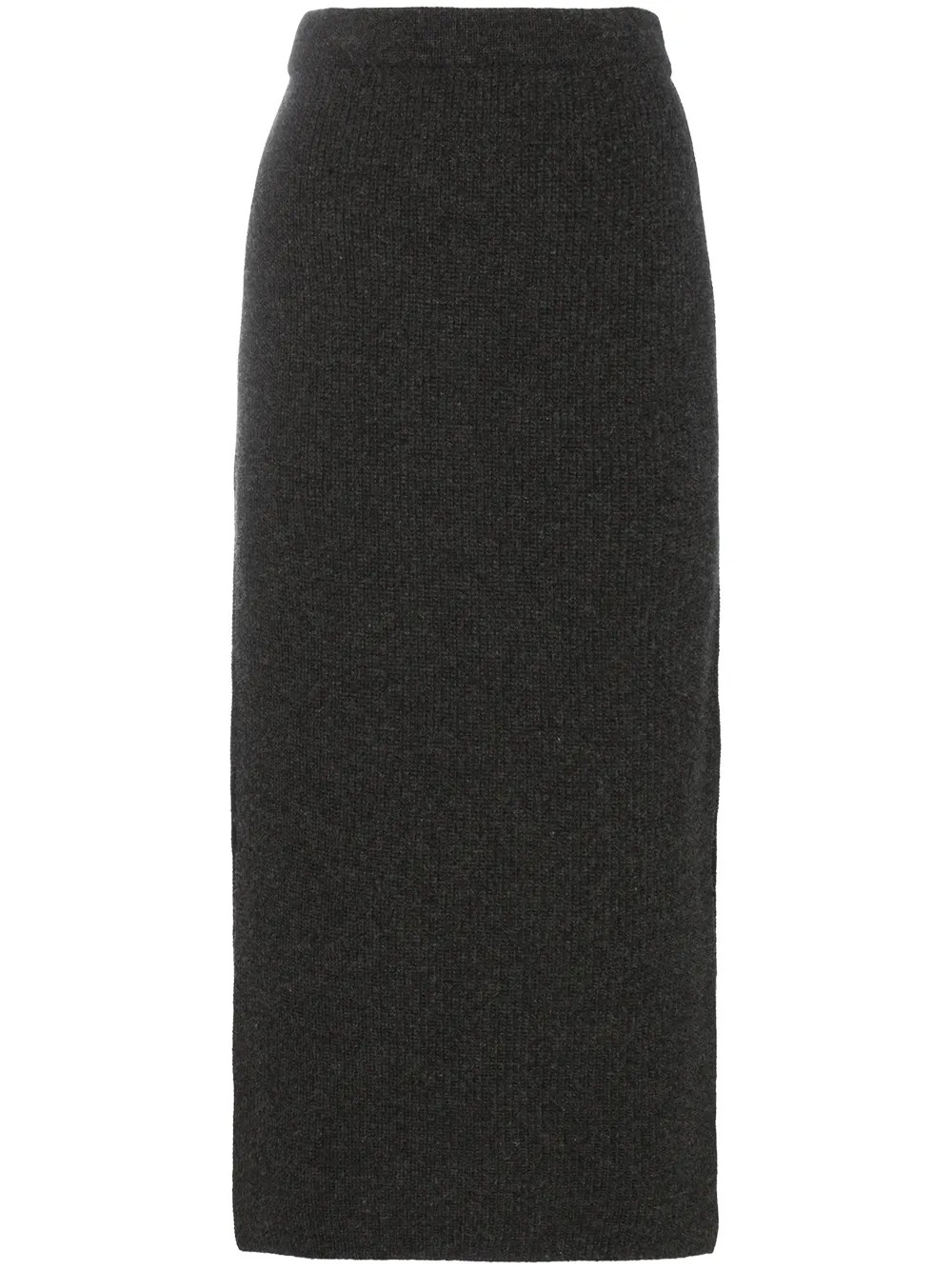 Rejina Pyo high waisted ribbed knitted midi skirt - Grey | FarFetch US