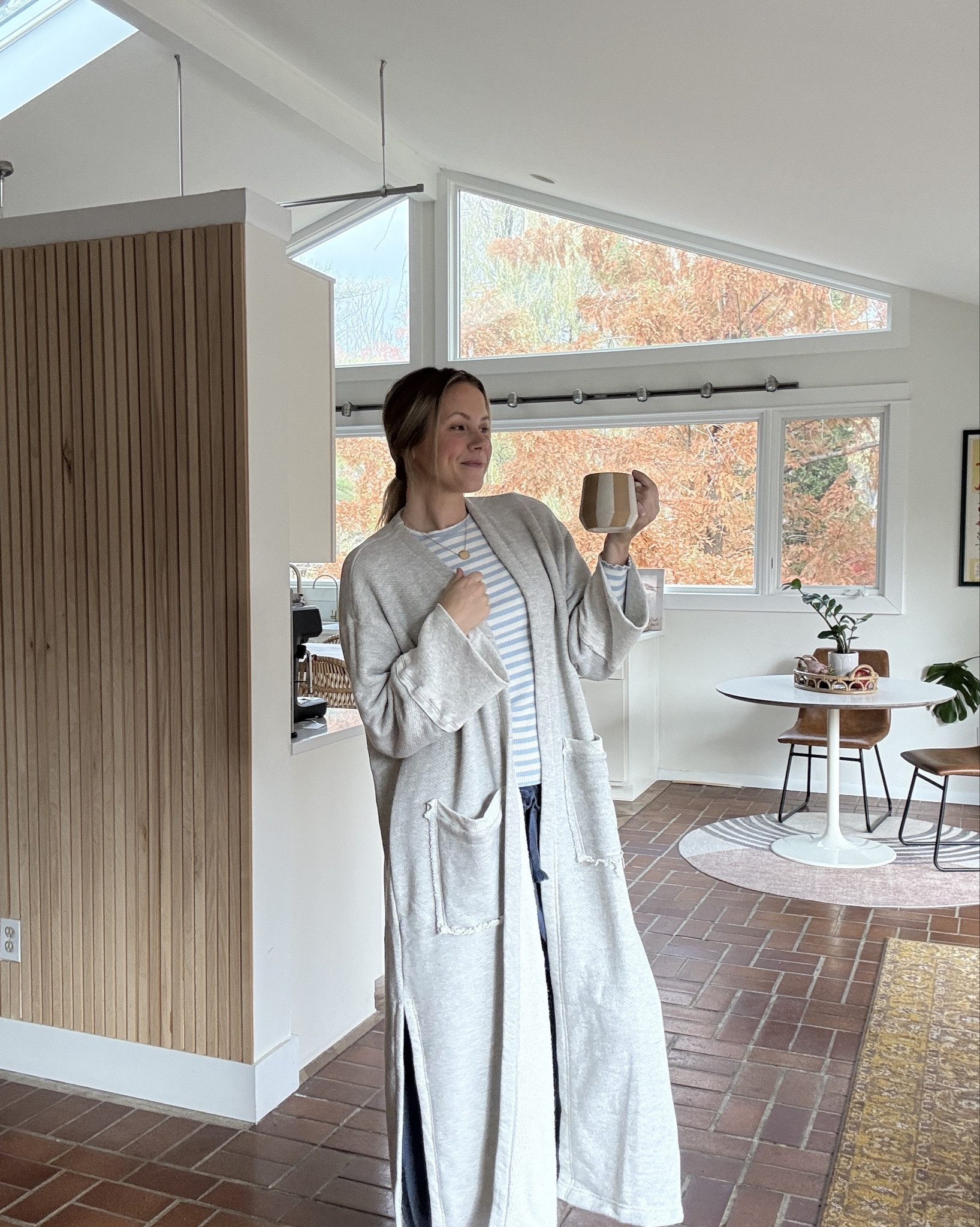 house coat options from #freepeople love love the gray one! size small is what i’m wearing 