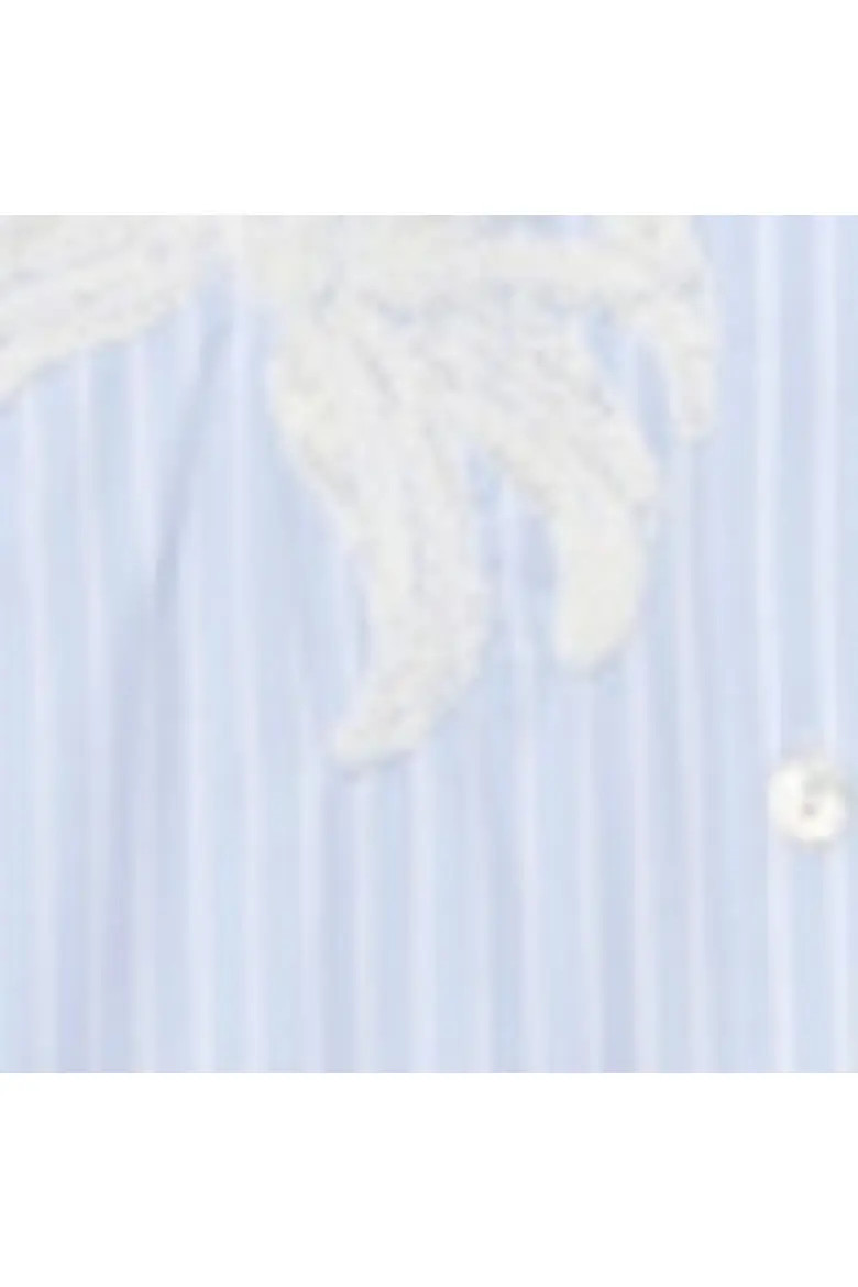 Stripe Embroidered Shirt (Women) | Nordstrom | Nordstrom