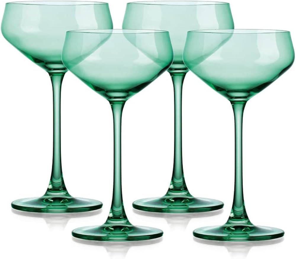 Godinger Martini Glasses, Coupe Cocktail Glasses, European Martini Glass Cocktail Glass Set of 4,... | Amazon (US)