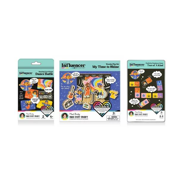 Influencer Initiative Brody Game Assortment - Age Range from 3+ to 6+ | Walmart (US)