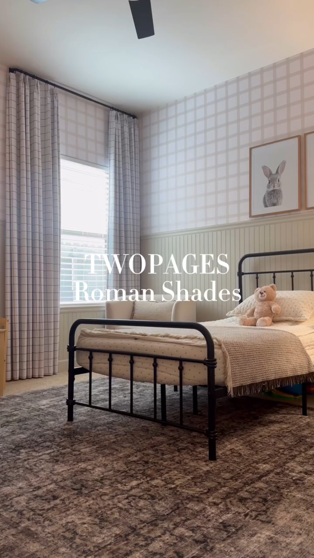 It’s amazing how window treatments can instantly cozy up a room. @twopagescurtains helped with doing just that and transitioning from traditional blinds to roman shades! What I love most about this is that I didn’t have to give up the functionality of blackout in this room for aesthetics. 🙌🏻
.
.
. 
#twopageshome #budgetfriendlydecor #affordablehomedecor  #stylewithme #dailyreels #reelsinstagram #homeinspo #reelitfeelit #interiorinspiration #designonadime #designonabudget #budgetfriendly #homedecor #boujieonabudget #makehomeyours #smmakelifebeautiful
#howedwell #howyouhome #myneutralhome #dailydecordose #ａｅｓｔｈｅｔｉｃ