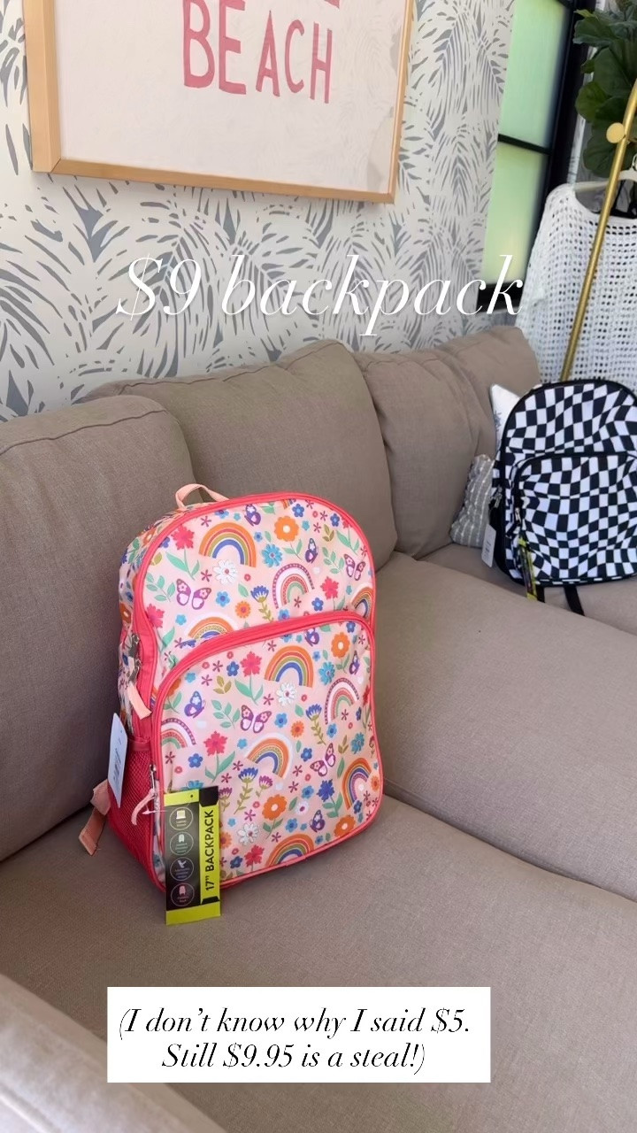 I got these backpacks for my kids. I don’t know why I thought they were five dollars. But still $9.95 is such a great deal. I even got some extra to donate. ￼

#LTKKids #LTKOver40
